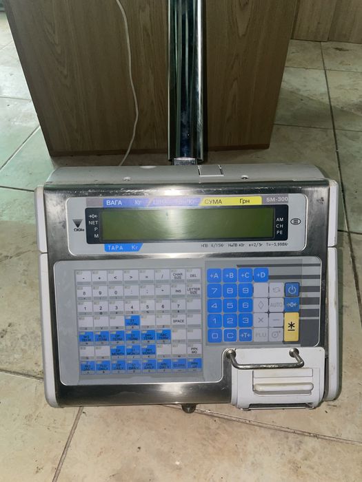 Електронні підвісні ваги з друком етикетки DIGI SM 300 Н
