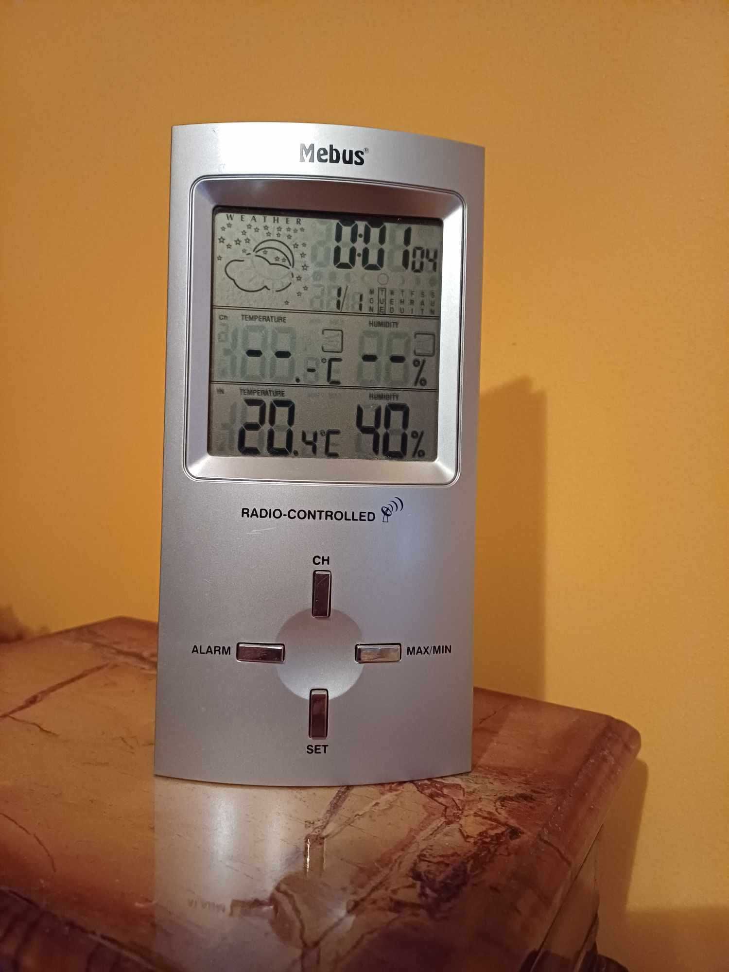 Mebus zegarek stacja pogody biala
