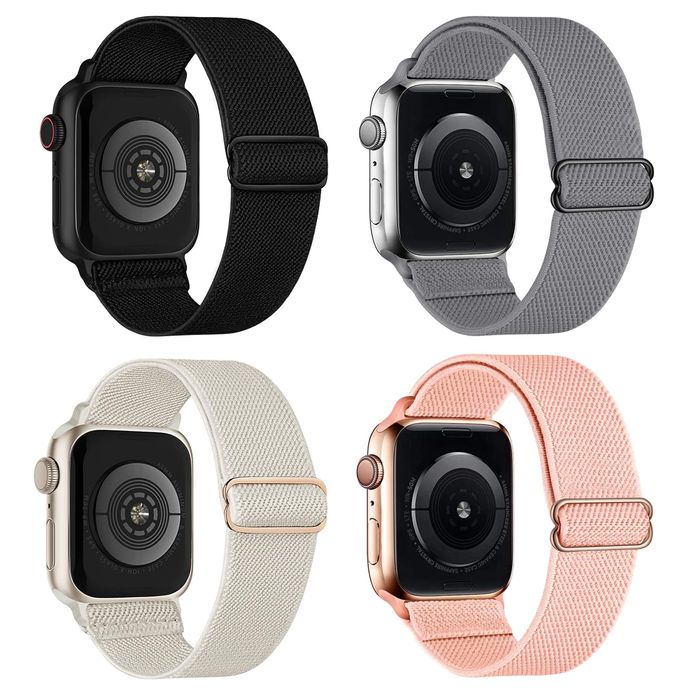 Pasek do Apple Watch SE Ultra 2/1 38-42 mm Regulowany 115-240 mm 4 szt