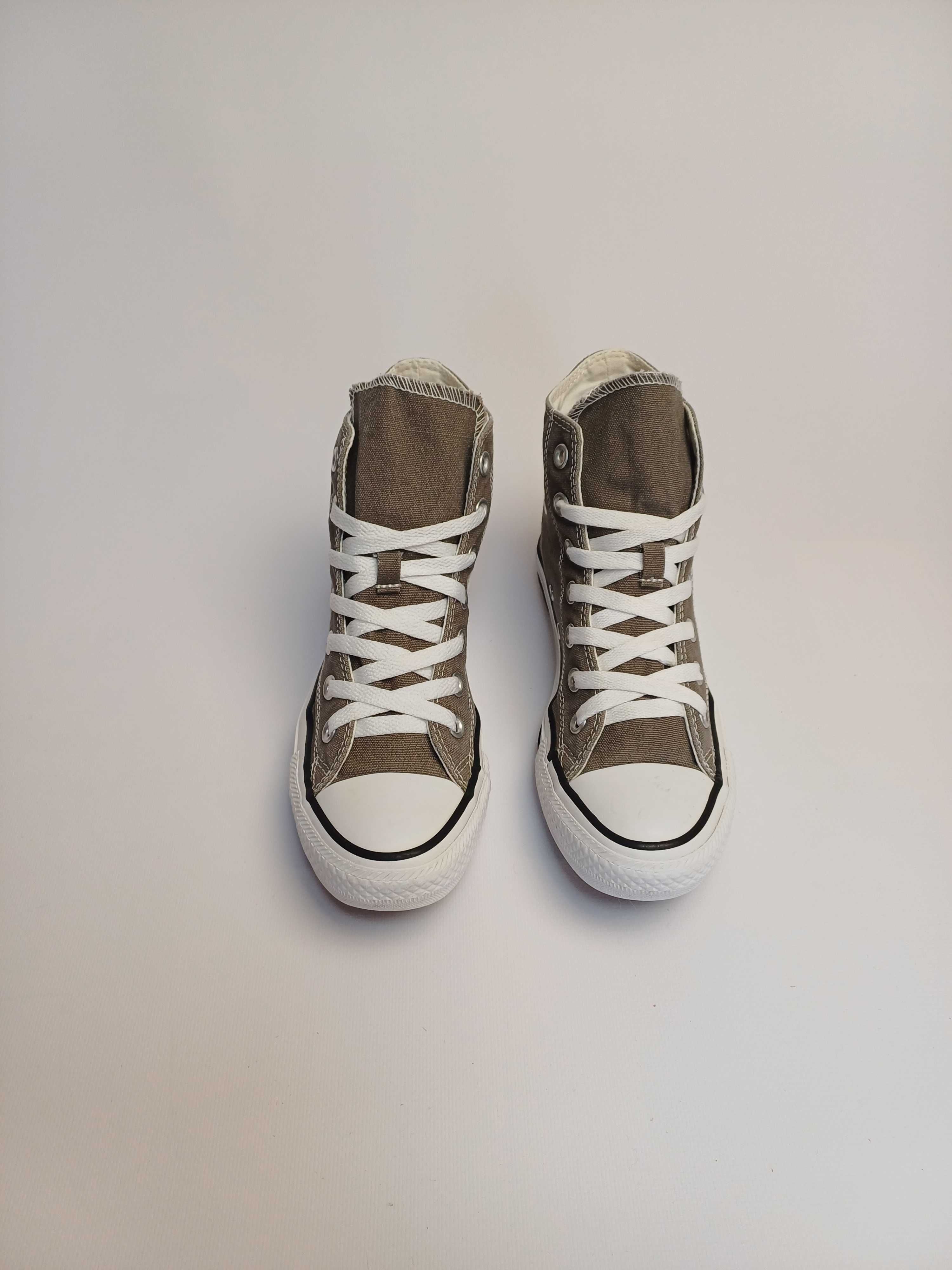 Converse 36.5 розмір, 23 см, сірі високі кеди, кросівки