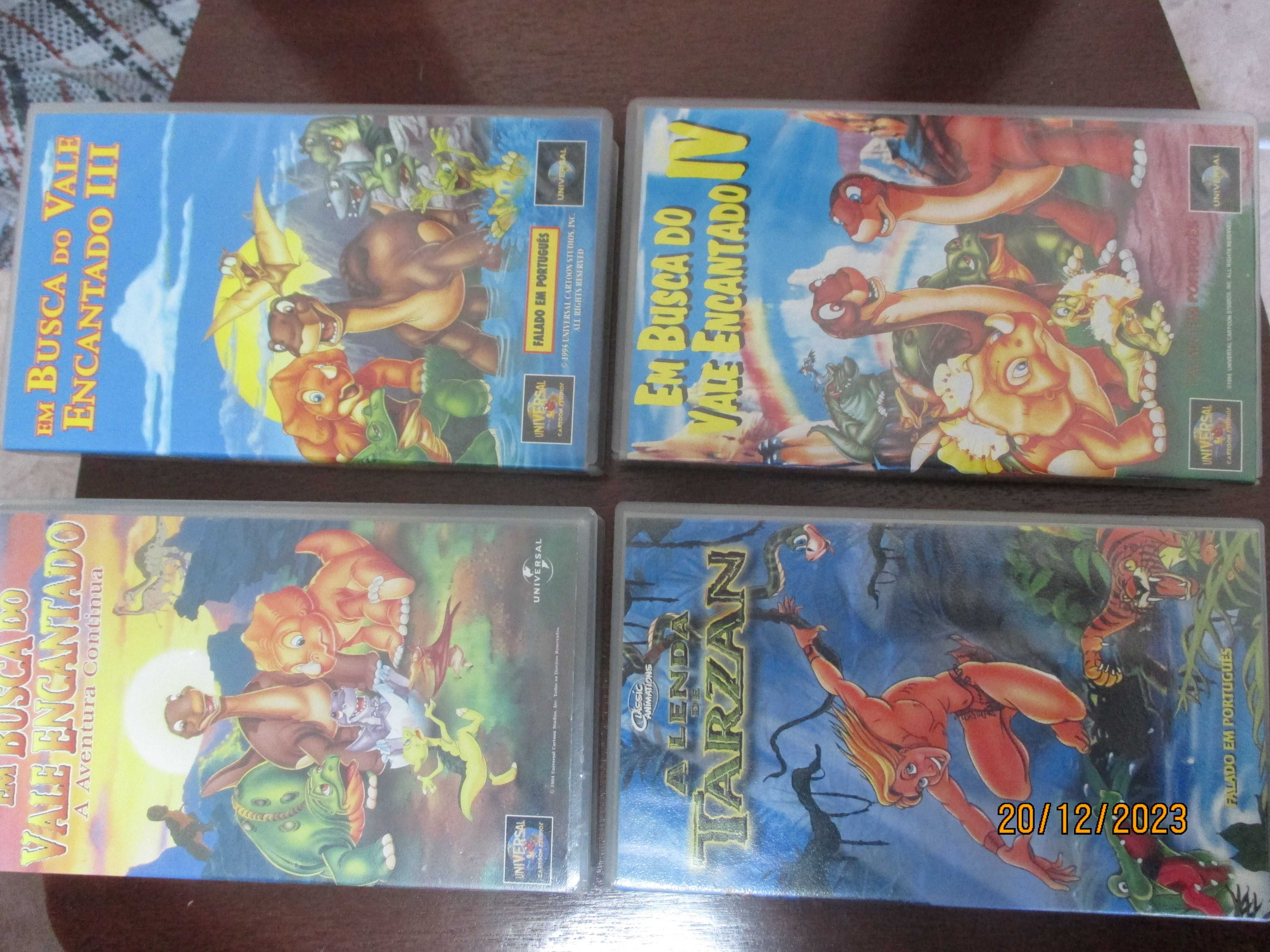 30 VHS de Desenhos animados