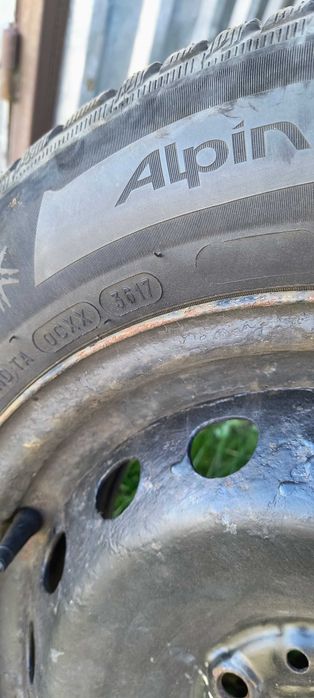 Koła 15 FIAT ,opony zimowe MICHELIN 195x65x15
