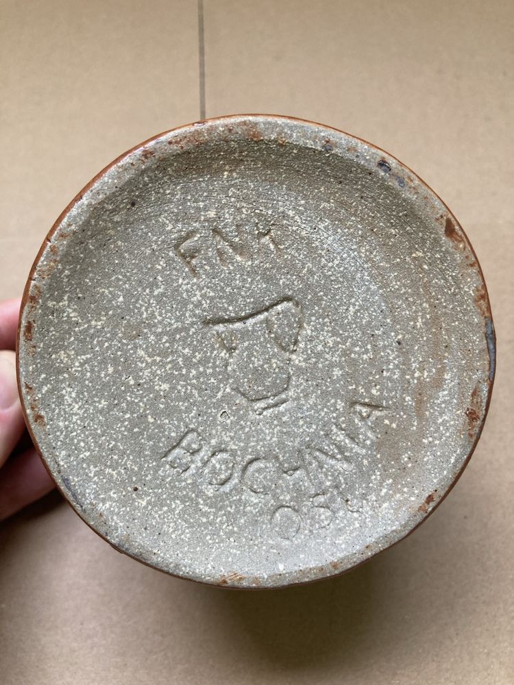 Naczynie kamionkowe FNK Bochnia 0,5l retro prl vintage