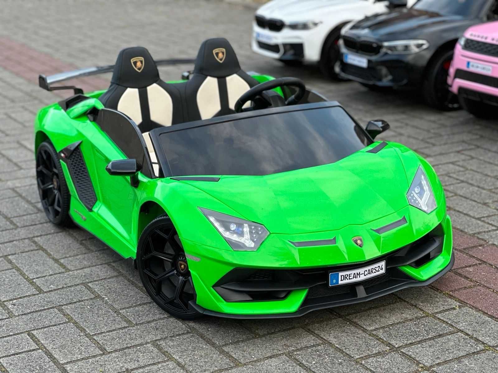MOCNE DUŻE auto na akumulator LAMBORGHINI SVJ 24V Drift