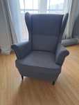 Fotel Ikea STRANDMON szary