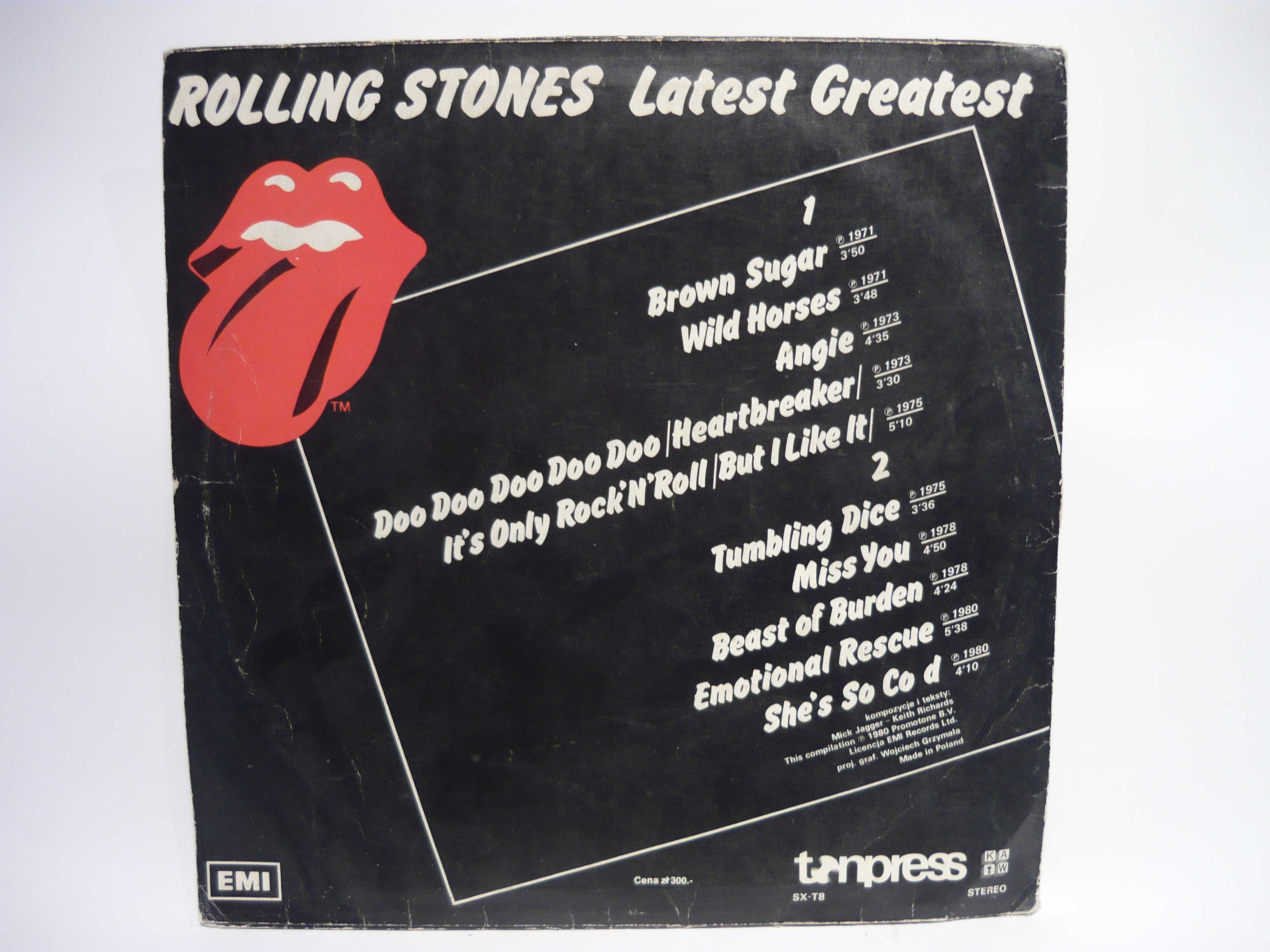 Rolling Stones - Latest Greatest winyl retro