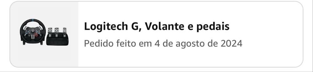 Volante Logitech G29 com Pedais