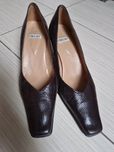 Buty czółenka brązowe
