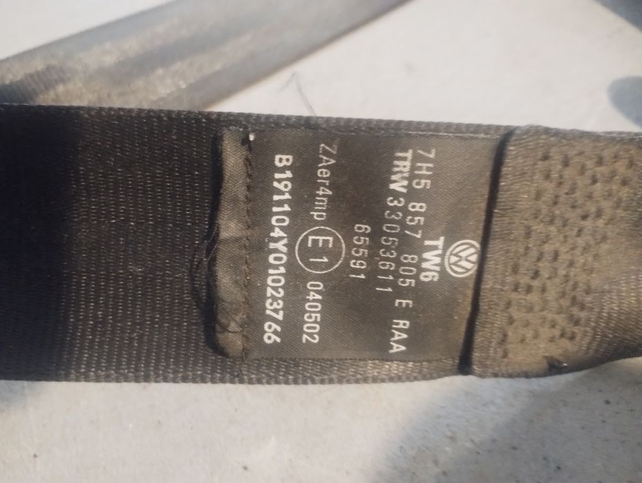 Pasy bezpieczeństwa przód VW t5 7h5.857.805e 7h5.857.806e