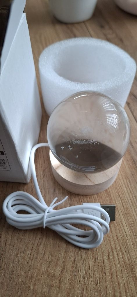 Kryształowa kula-droga mleczna LED RGB lampka