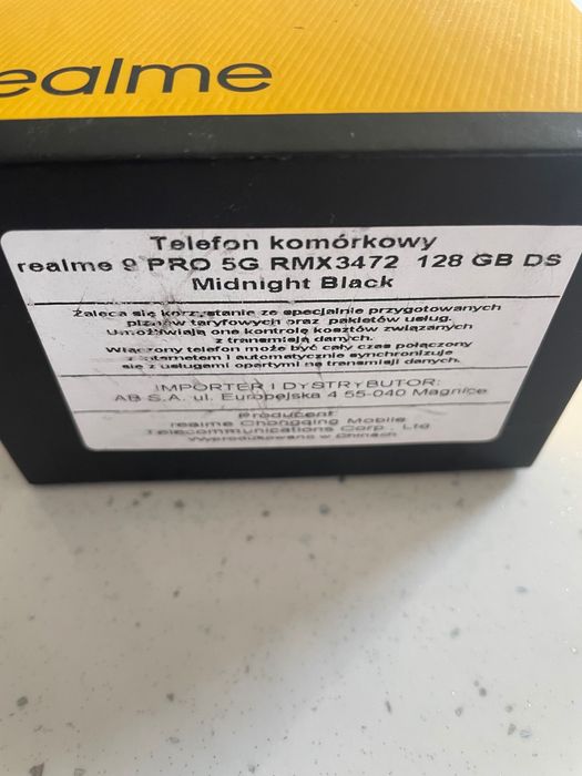 Realmy 9 pro używany miesiąc