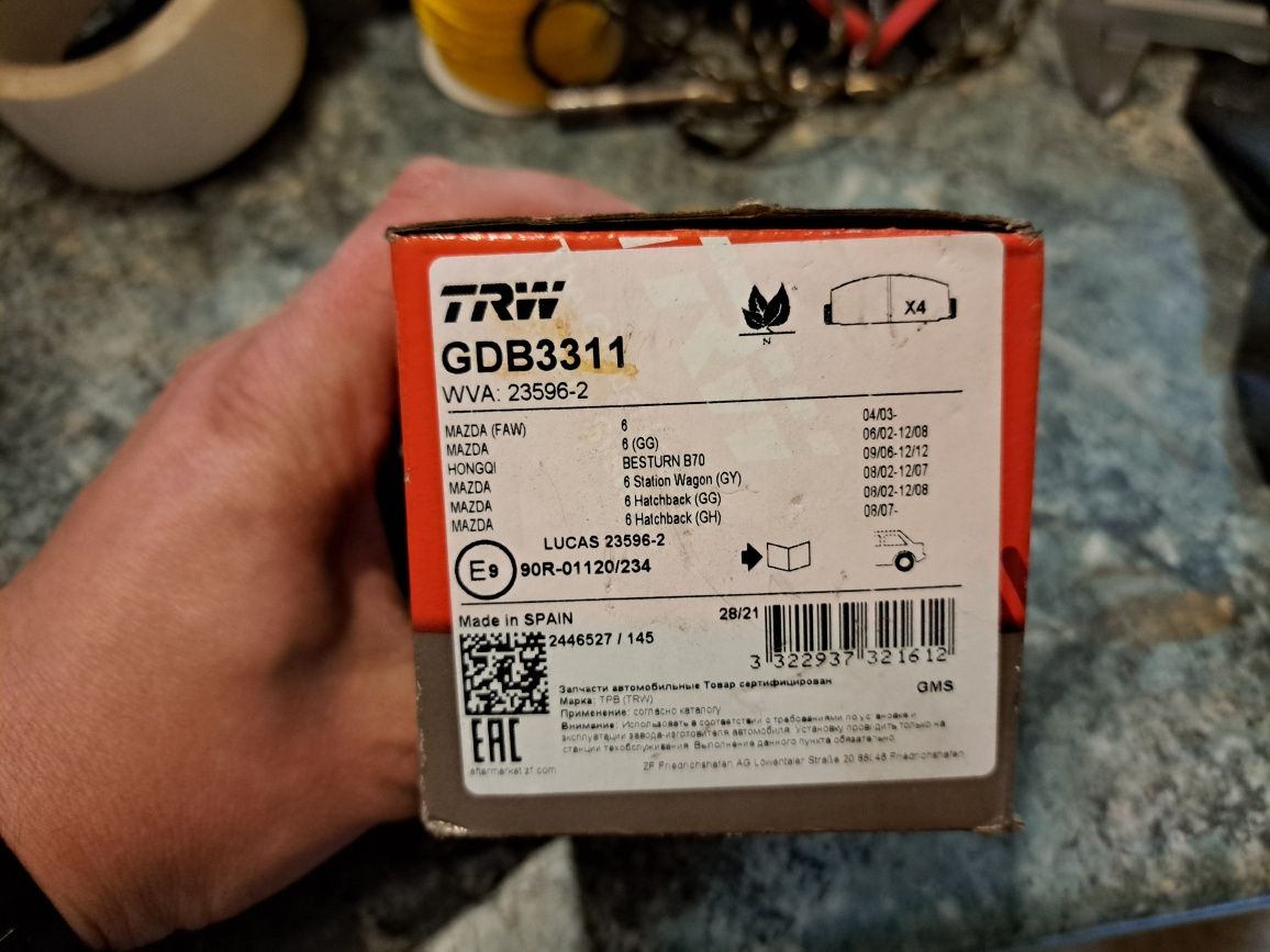 Zestaw Olej, filtr powietrza, oleju Mazda 6gh 2.2 diesel