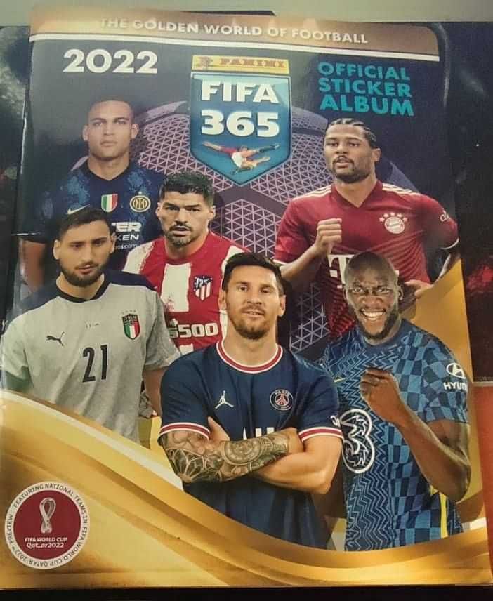 Fifa 365 z 2022 roku PANINI sticker komplet 419 naklejek z albumem