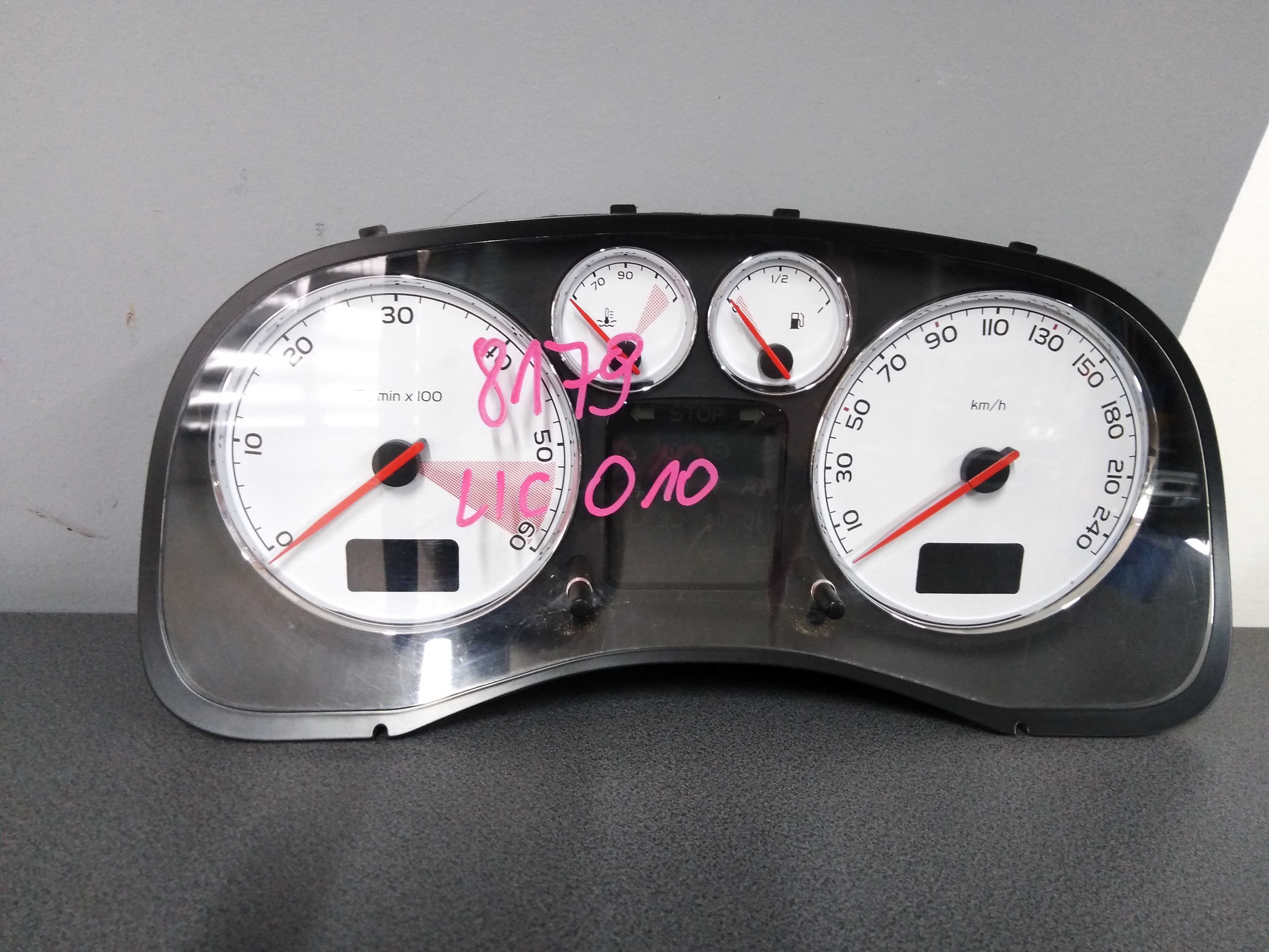 Peugeot 307 cc Licznik zegar zestaw odpalania