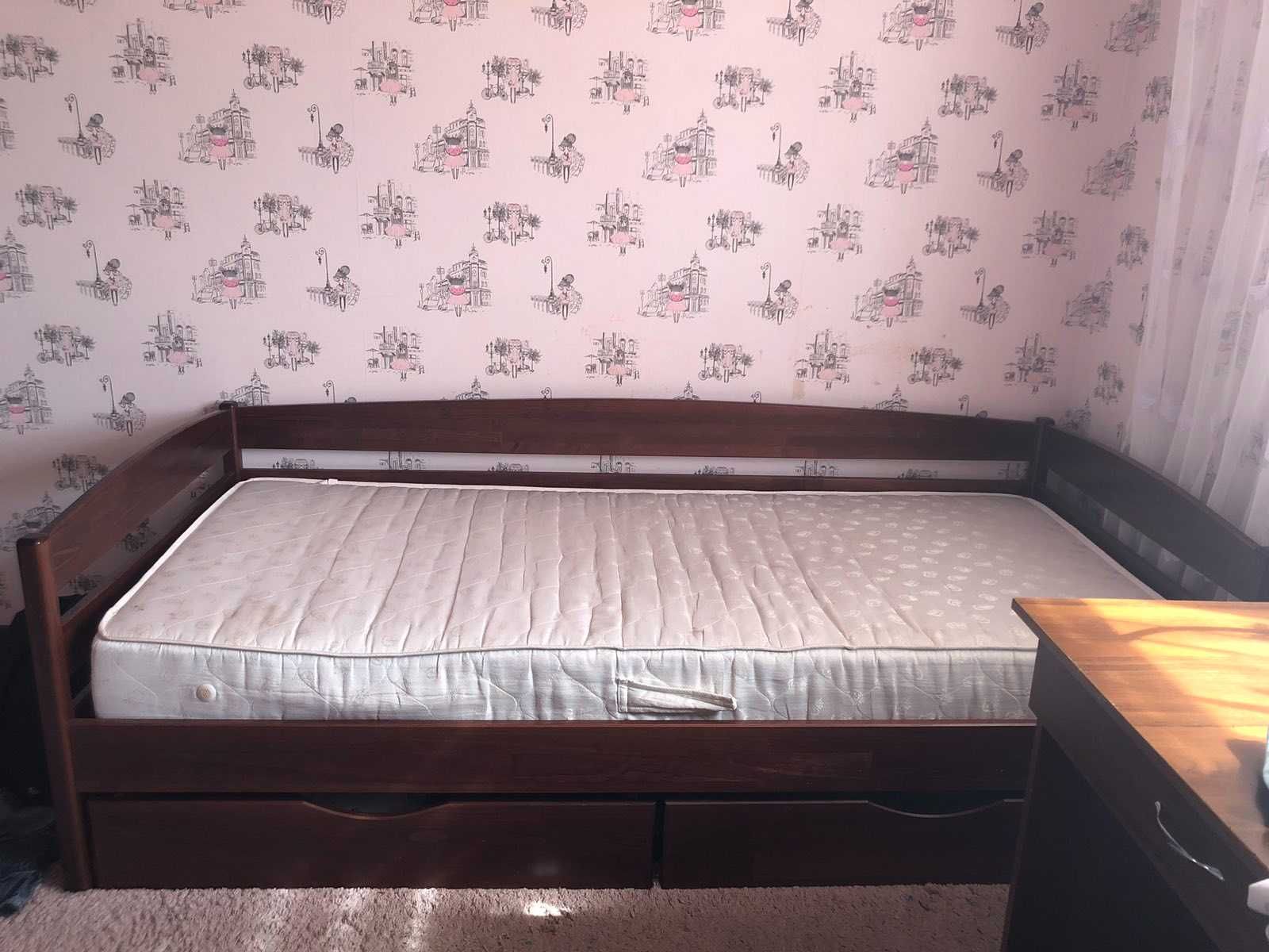 Ліжко дерев'яне 90×200см