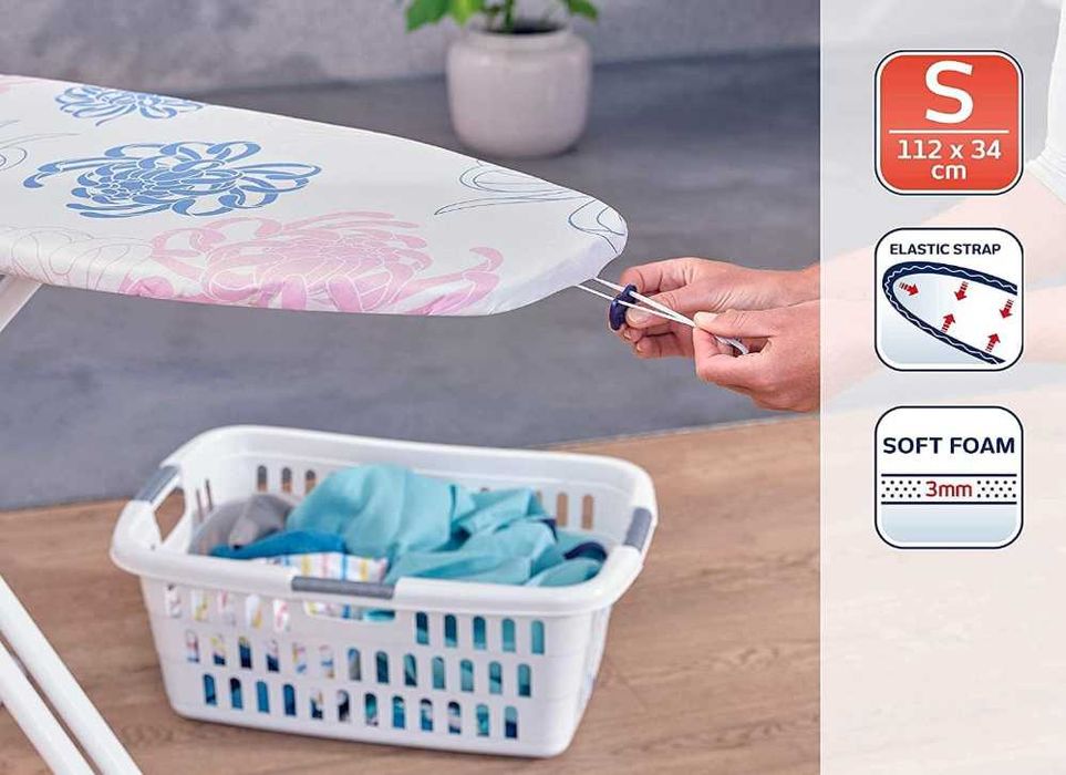 Pokrowiec na deskę do prasowania Cotton Classic S Leifheit 112 x 34