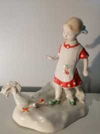 Figurka porcelanowa ZSRR Lomonosow Baranowska