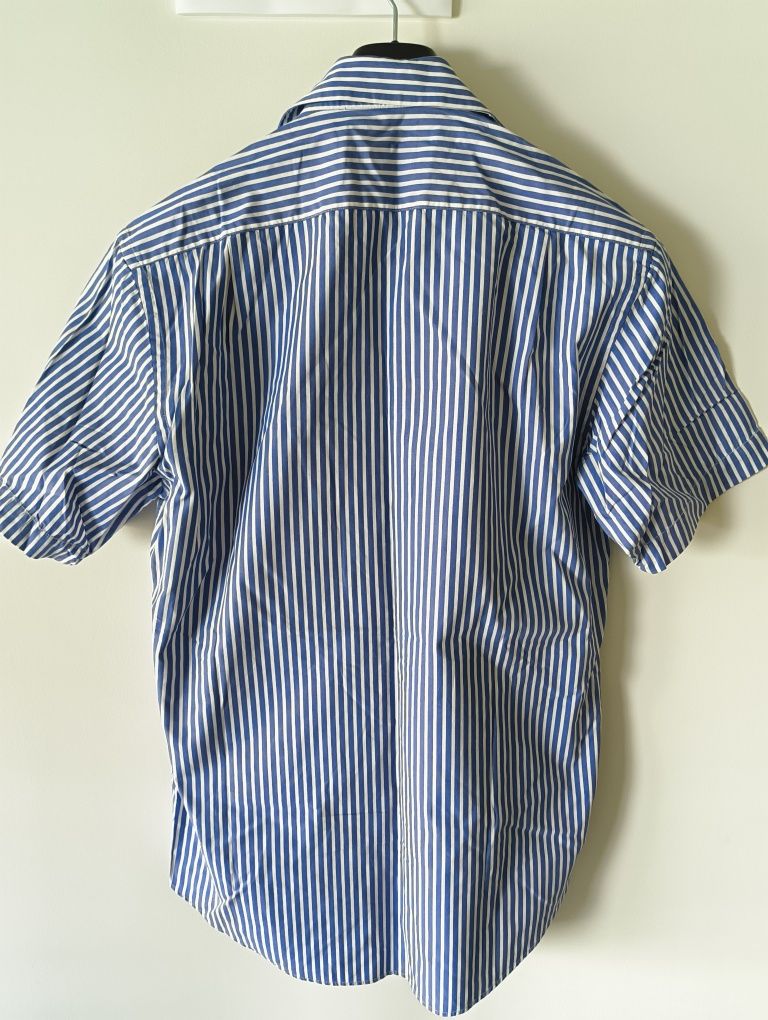 Camisa azul às riscas Massimo Dutti
