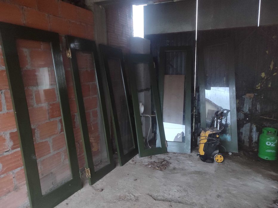 Portas com vidro duplas