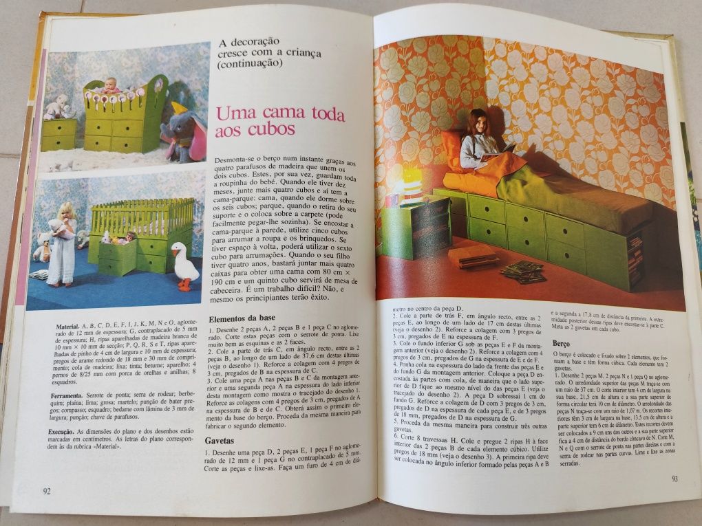 Lote de livros de Decoração - Anos 70/80 (Vintage)