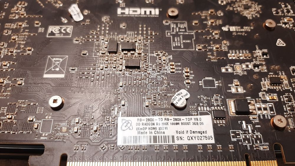 Відеокарта Radeon R9-280X. Під ремонт