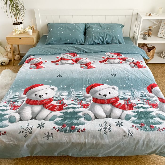 Постіль НОВОРІЧНА різдво Новий рік натуральна