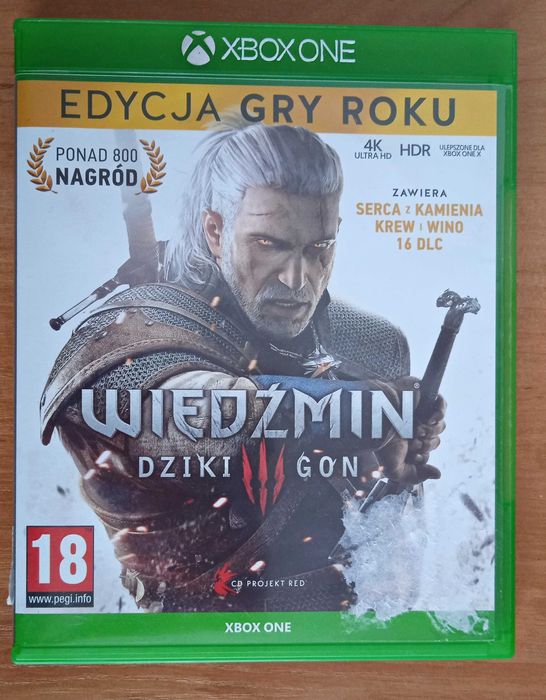 Wiedźmin 3 Dziki Gon Edycja Gry Roku Gra XBOX ONE Kompatybilna z Xbox