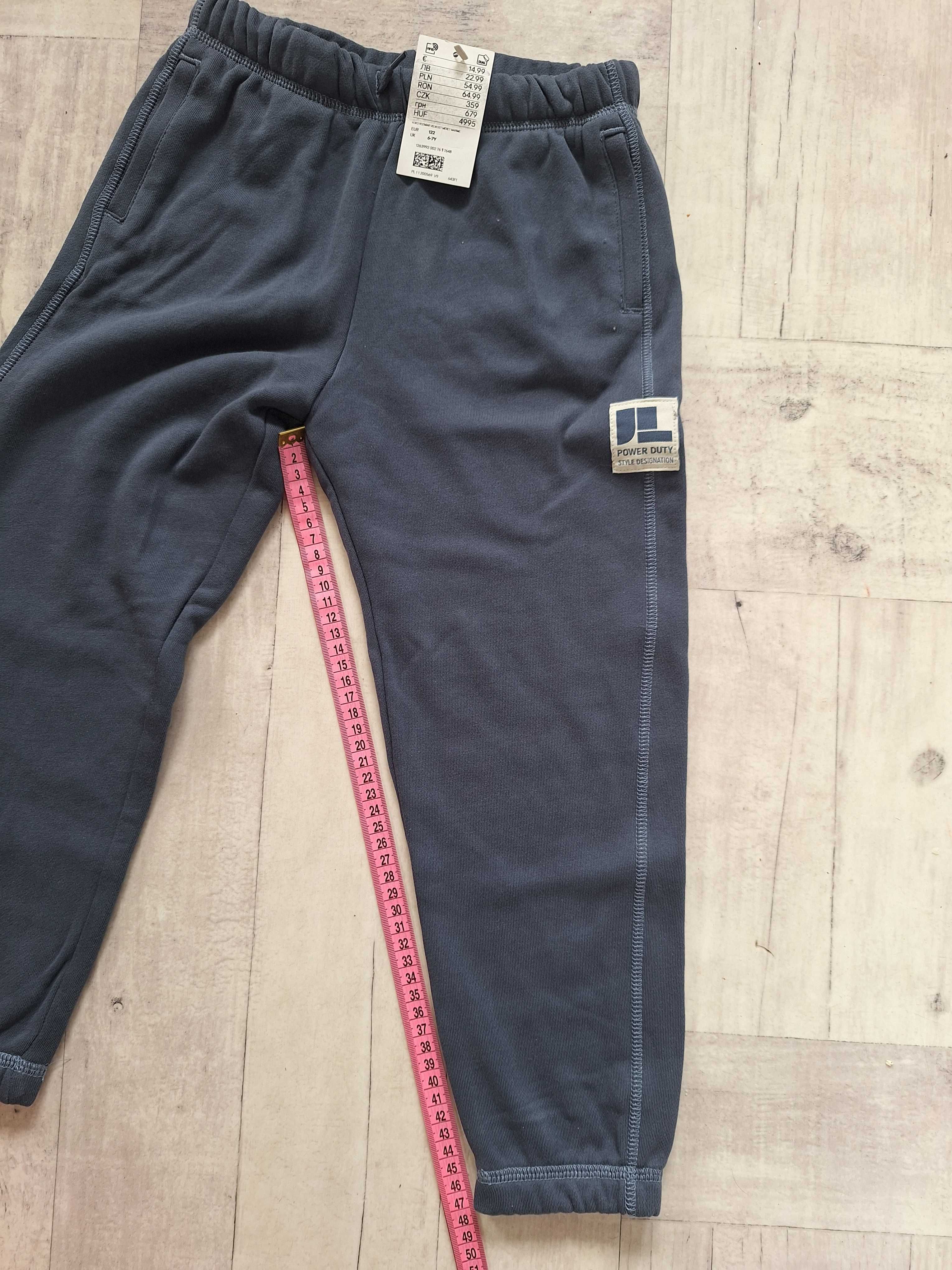 Nowe spodnie chłopięce, z metką, rozmiar 122, H&M