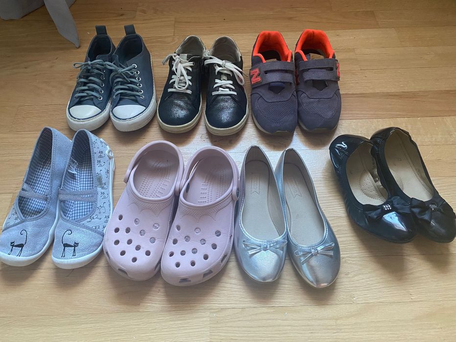 7 par butów zestaw paka dziewczynka roz.35 (22-22,5 cm)