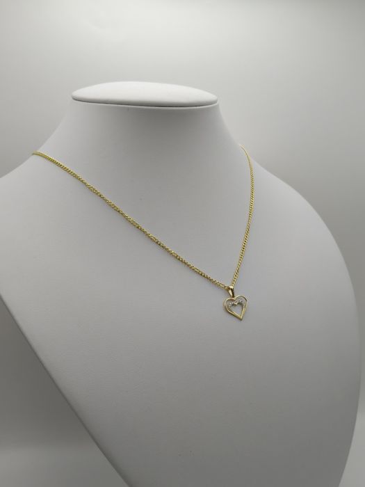 Złota Zawieszka Serce Pr.585 Nowa Zapraszamy