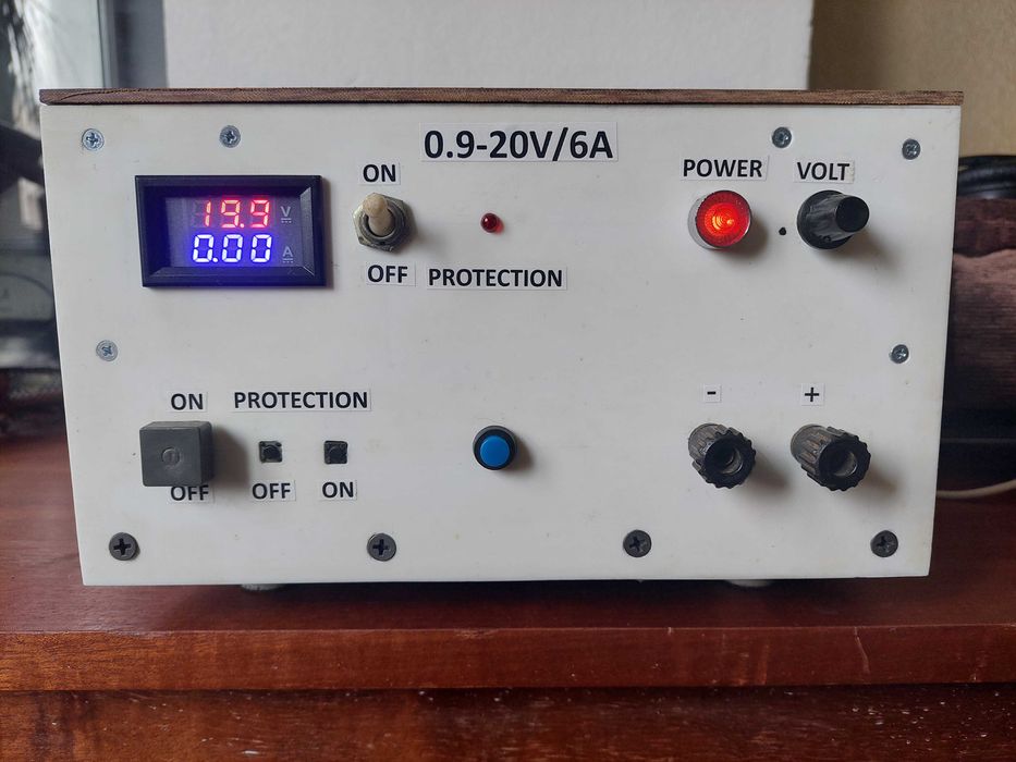 Автозарядное/блок питания: 0.9-20V/6A с защитой от к.з. и переполюсовк