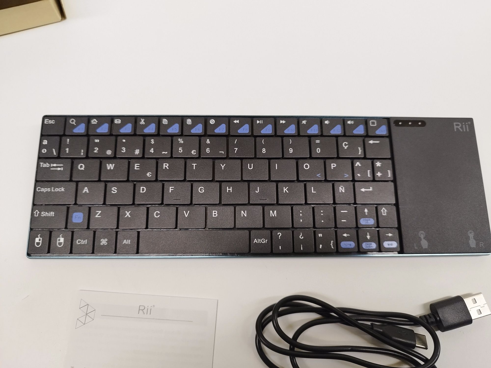 RII K12+ mini klawiatura bezprzewodowa z touchpad