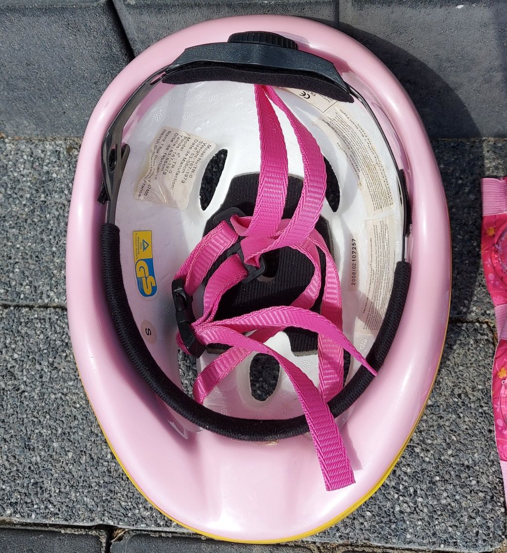 Kask i ochraniacze Barbie na rolki/rower/zestaw z plecakiem