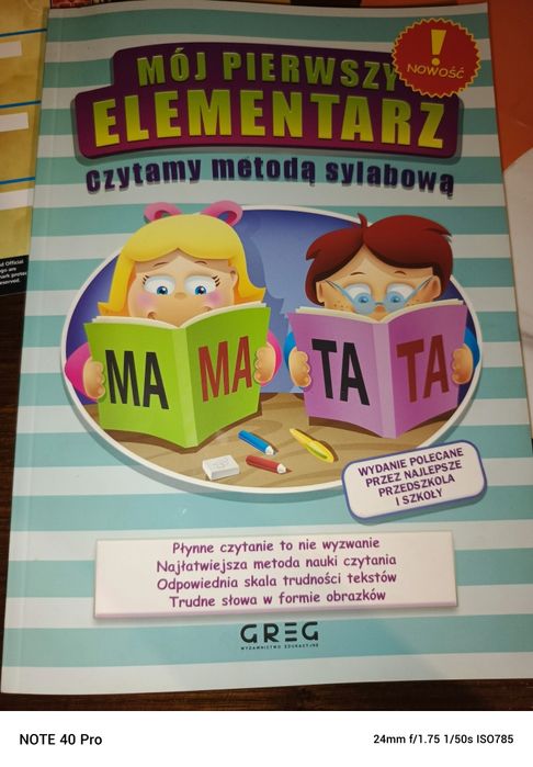 Książka do czytania sylabowego