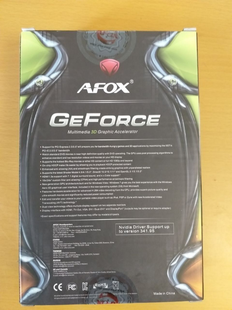 Видеокарта AFOX GeForce GT 240 1GB