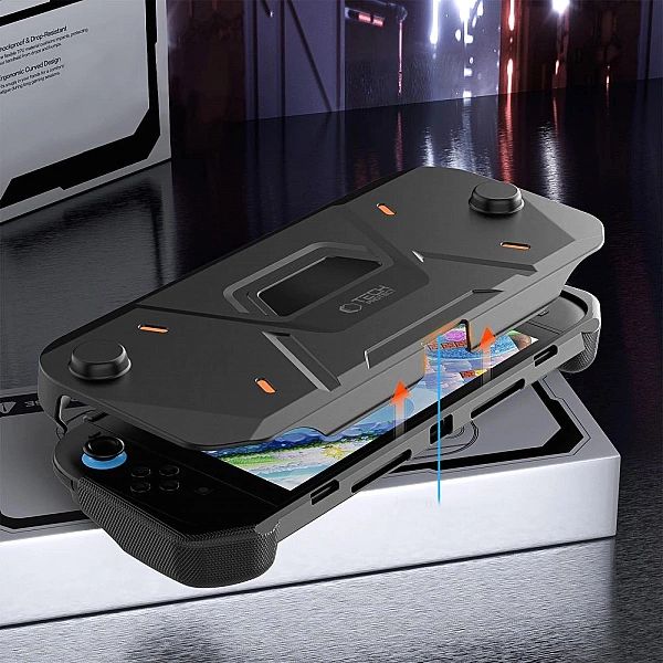 Etui Tech-Protect Carbonox na Nintendo Switch 2 - czarne