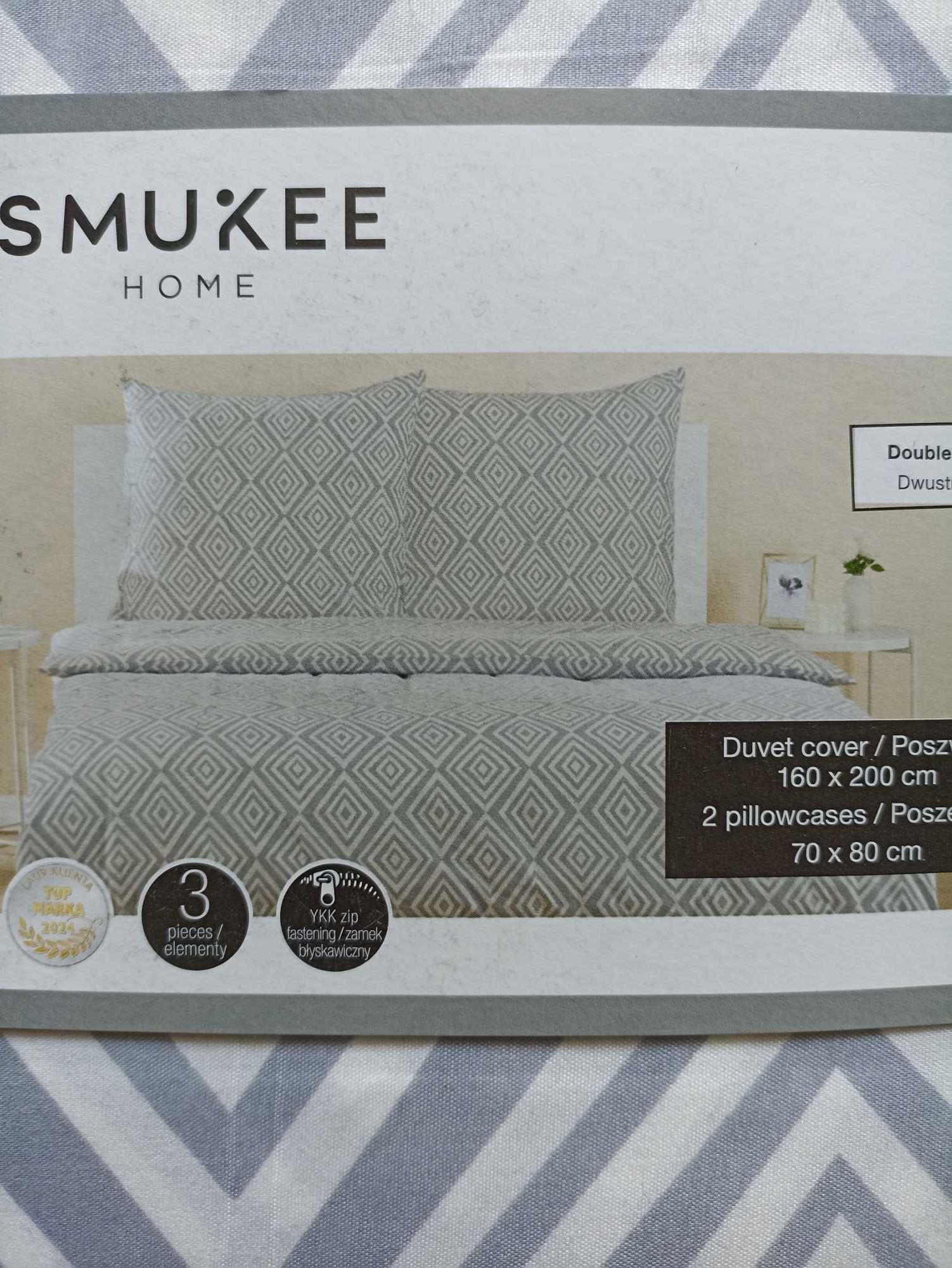 SMUKEE HOME Pościel z mikrofazy ROMBY 160x200