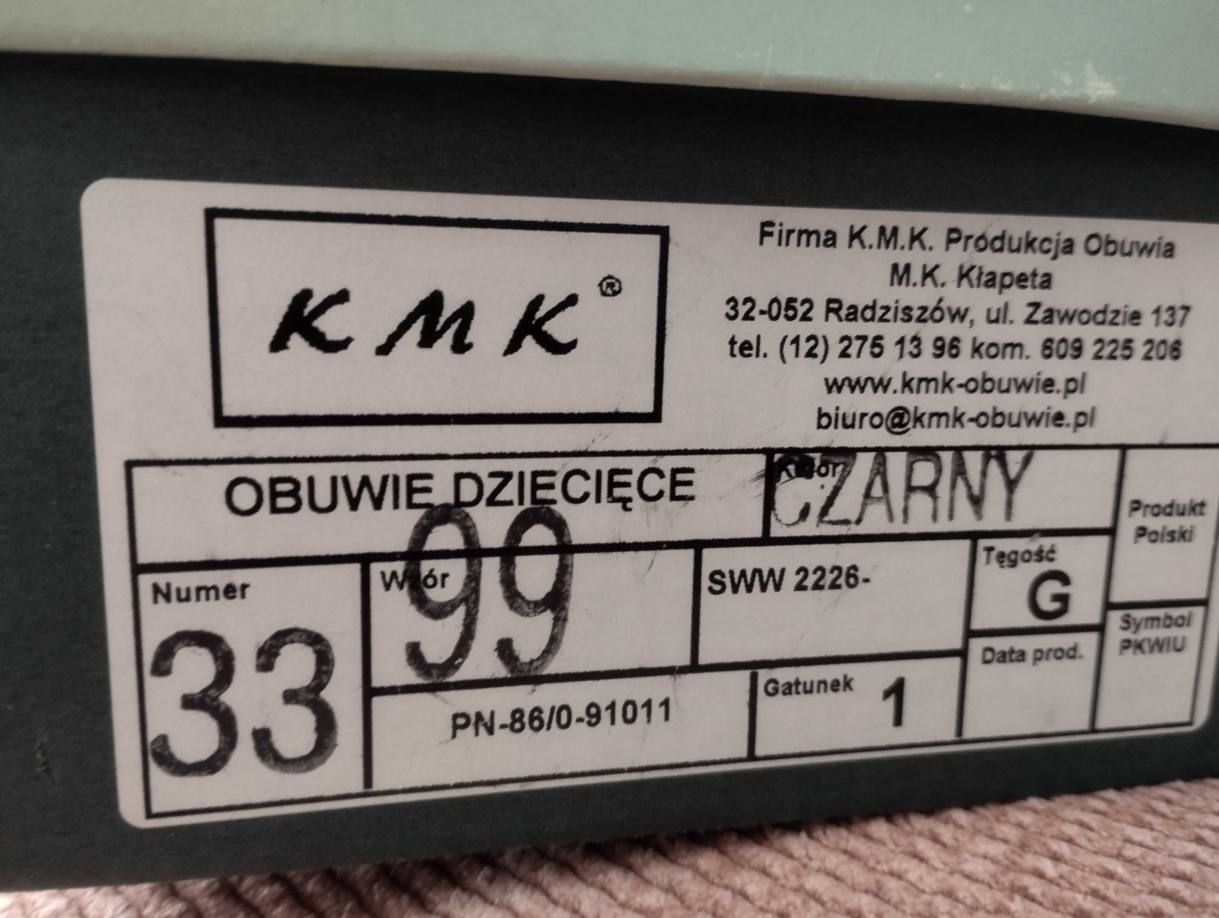 Komunijne buty dla chłopca r. 33 skóra