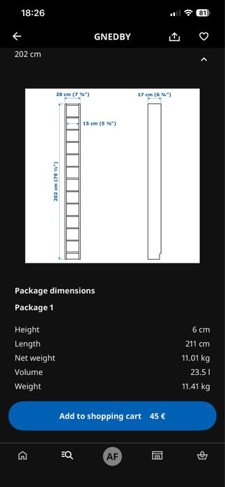 Estantes Ikea gnedby