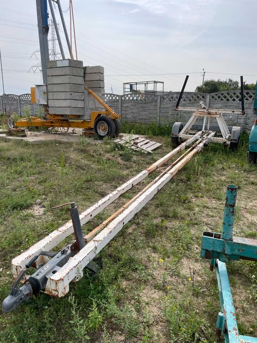Przyczepa dłużycowa KAISER 2T dłużyca do stali słupów drutu dwukółka