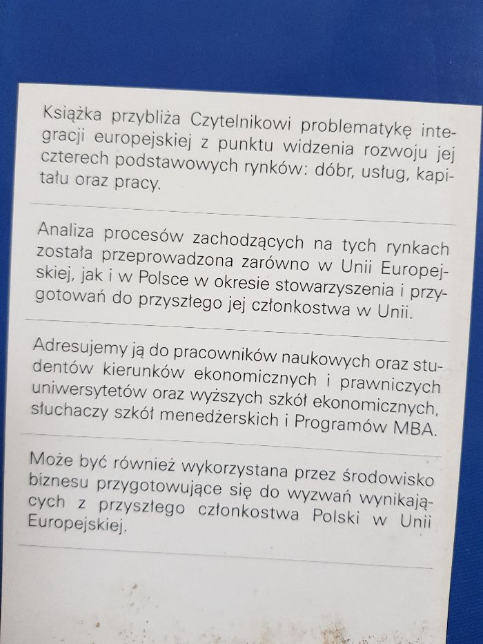 Integracja europejska - Z. Wysokińska, J. Witkowska