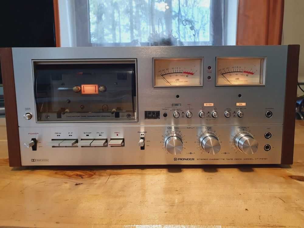 Deck Vintage! Magnetofon kasetowy PIONEER CT-F9191 | Wychyły! Drewno!