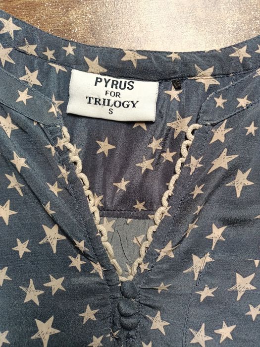 Bluzka Indie silk haft Boho Hippie art okazja