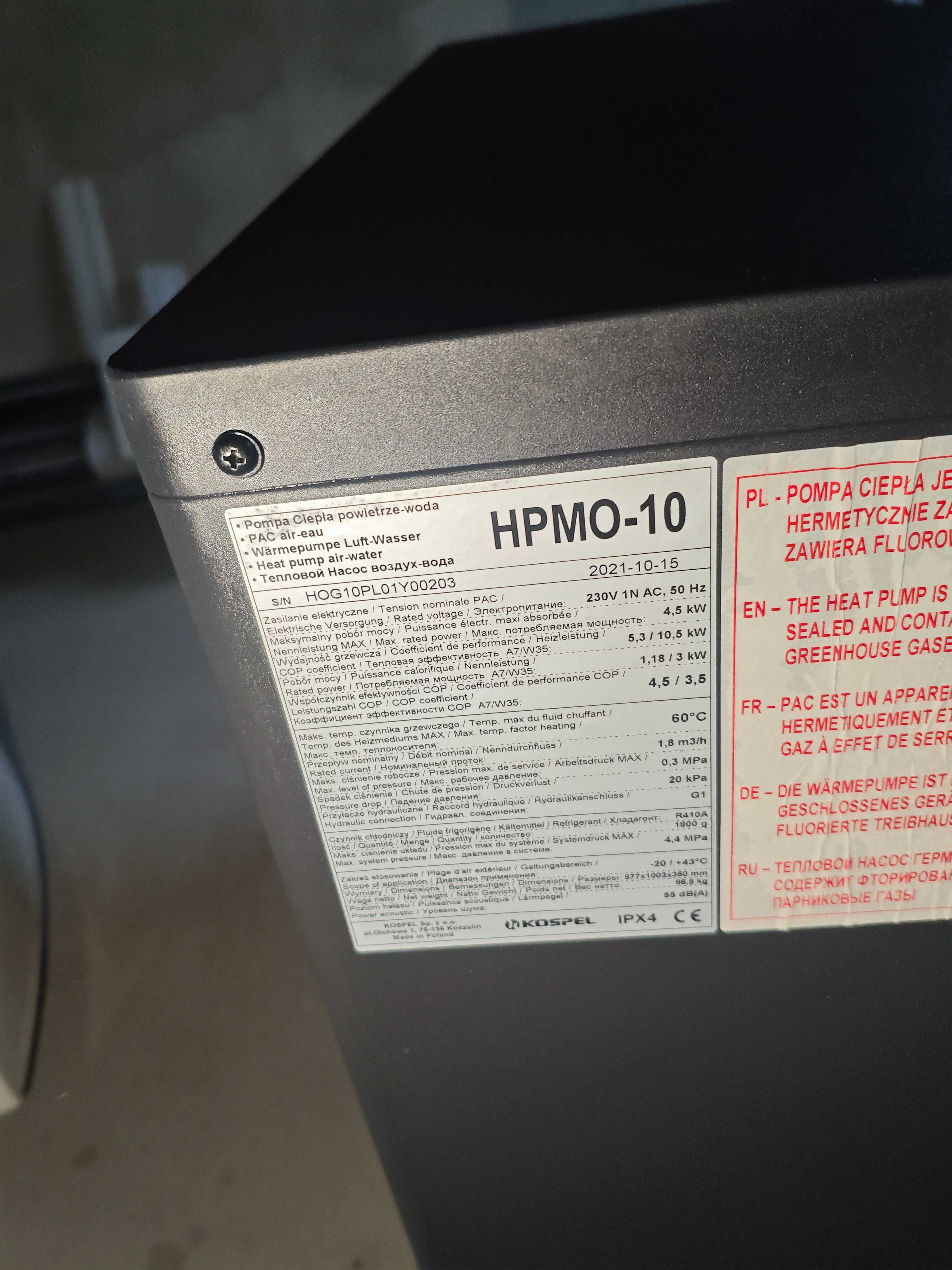 NOWA Pompa Ciepła monoblok KOSPEL HPMO-10