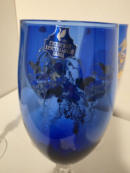 Кришталеві келихи,бокалы Гусь Хрустальный