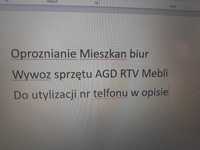 Oproznianie mieszkan biur Wywoz AGD RTV MEBLI utylizacjia Sosnowiec