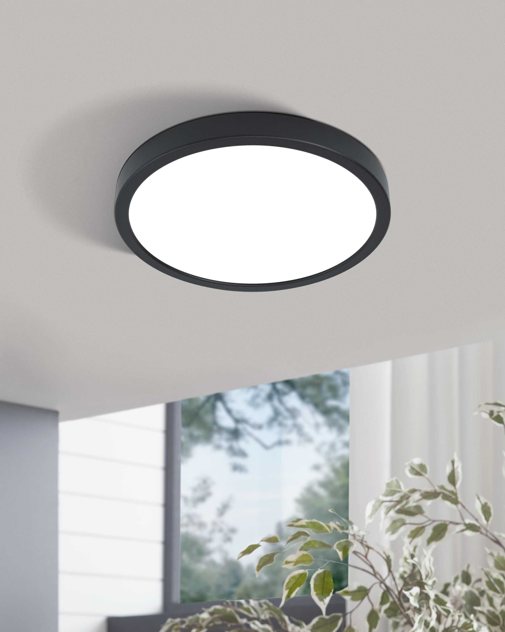 Plafon LED 20W 4000K czarny oprawa natynkowa