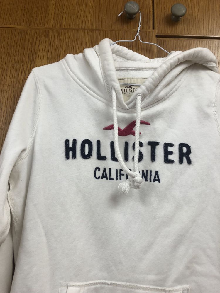 Hoodie branco hollister