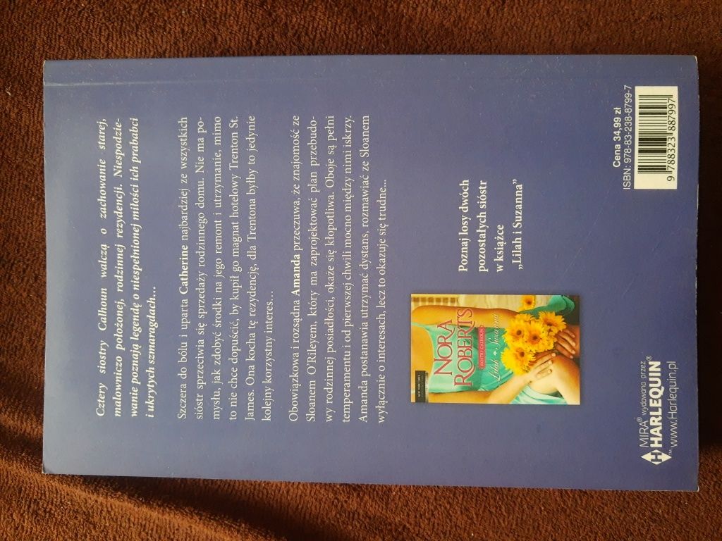Książka Nora Roberts seria Siostry Calhoun "Catherine & Amanda"