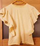 t-shirt motyl w paski